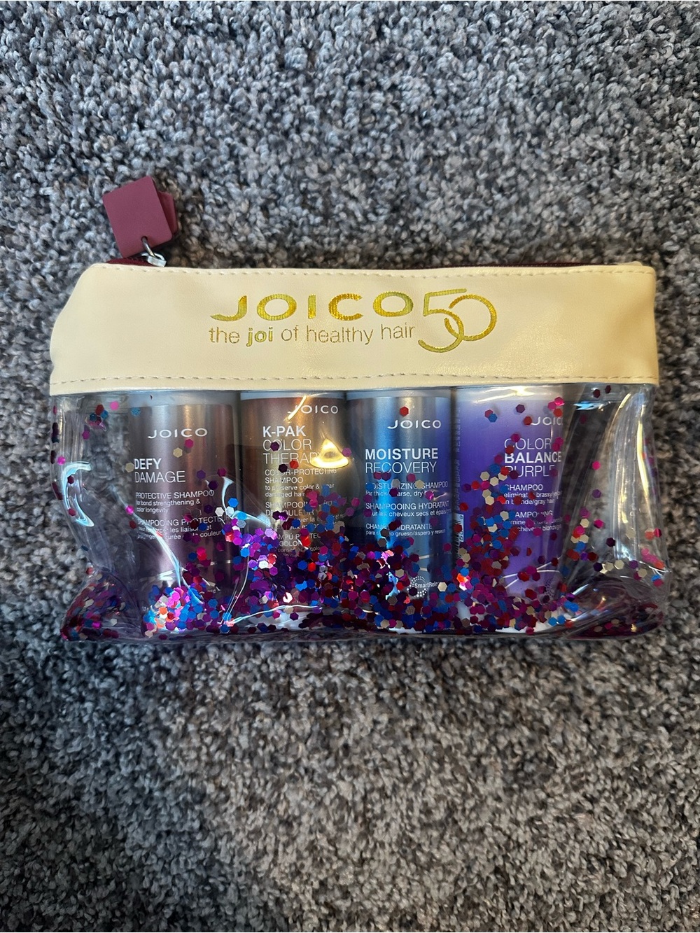 Joico Color Therapy & Care Mini Shampoo Set with Gold Trim Pouch